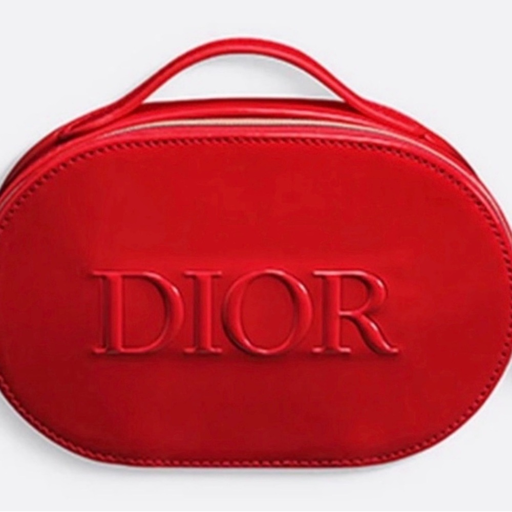 Red Oval Top-Handle Women's Bag